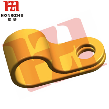 Cable clamp with hole